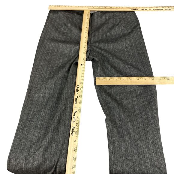 Elliott Lauren Trouser Pants Womens Size 4 Gray Pinstriped Bootcut Leg - Picture 5 of 16